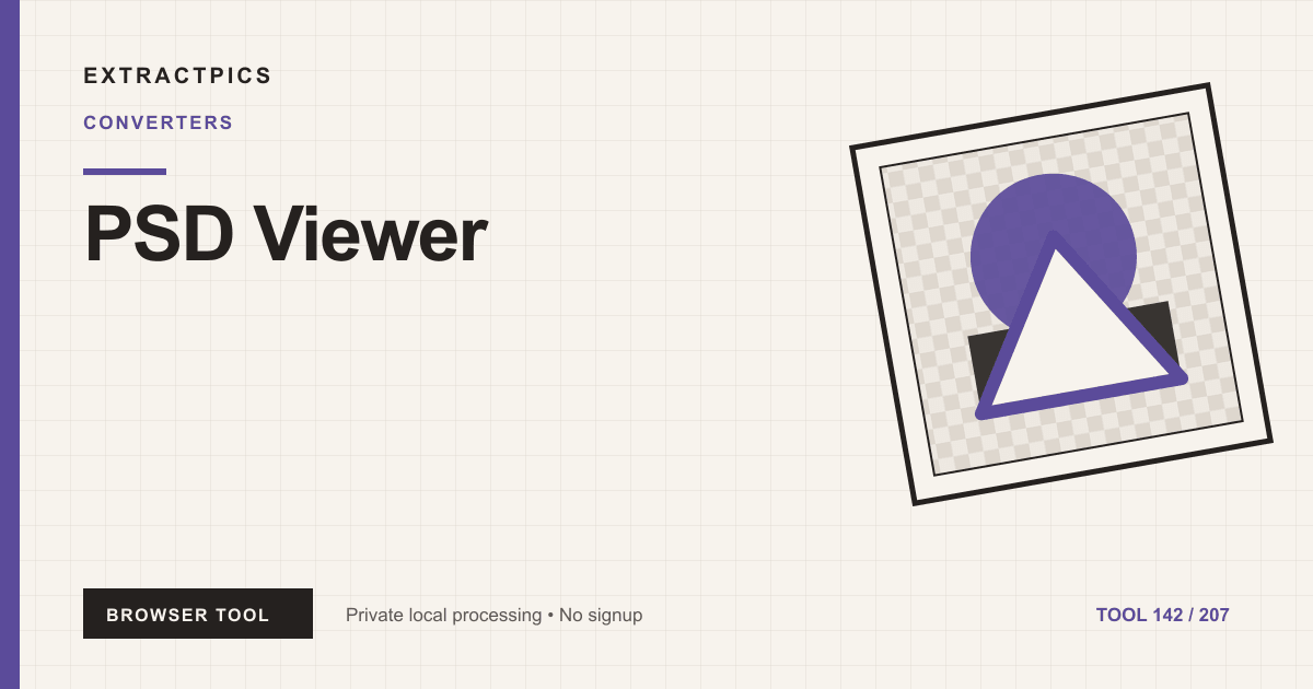PSD Viewer online tool preview