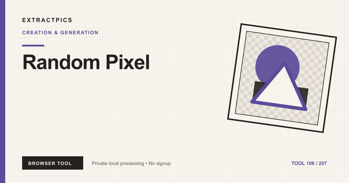 Random Pixel online tool preview