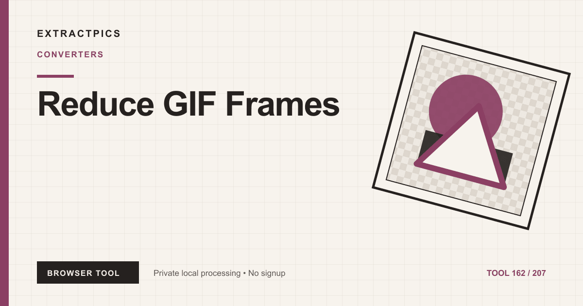 Reduce GIF Frames online tool preview