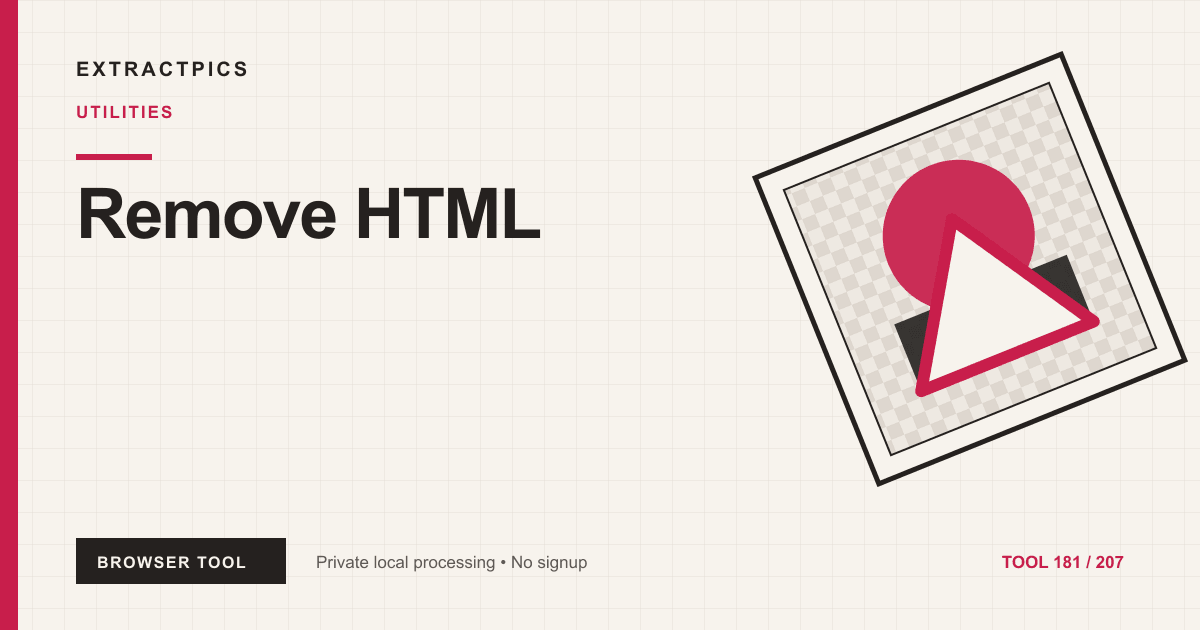 Remove HTML online tool preview