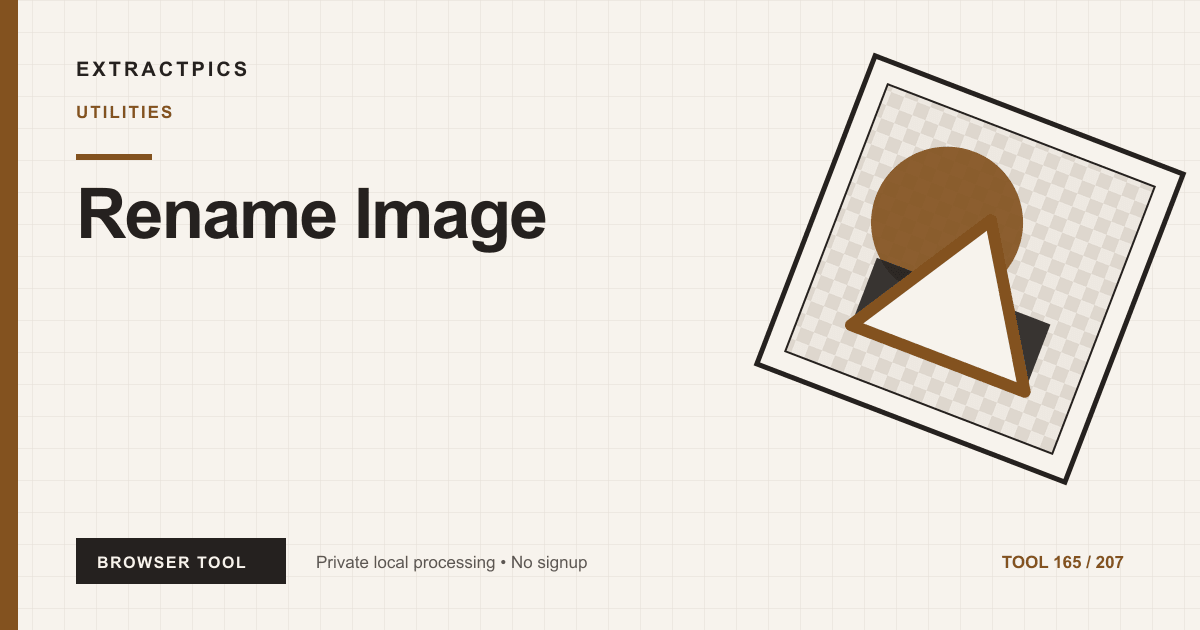 Rename Image online tool preview