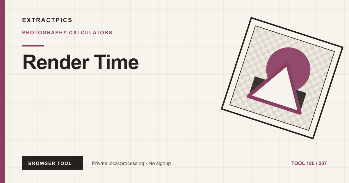 Render Time online tool preview