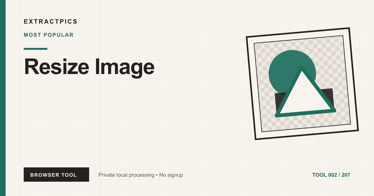 Resize Image online tool preview