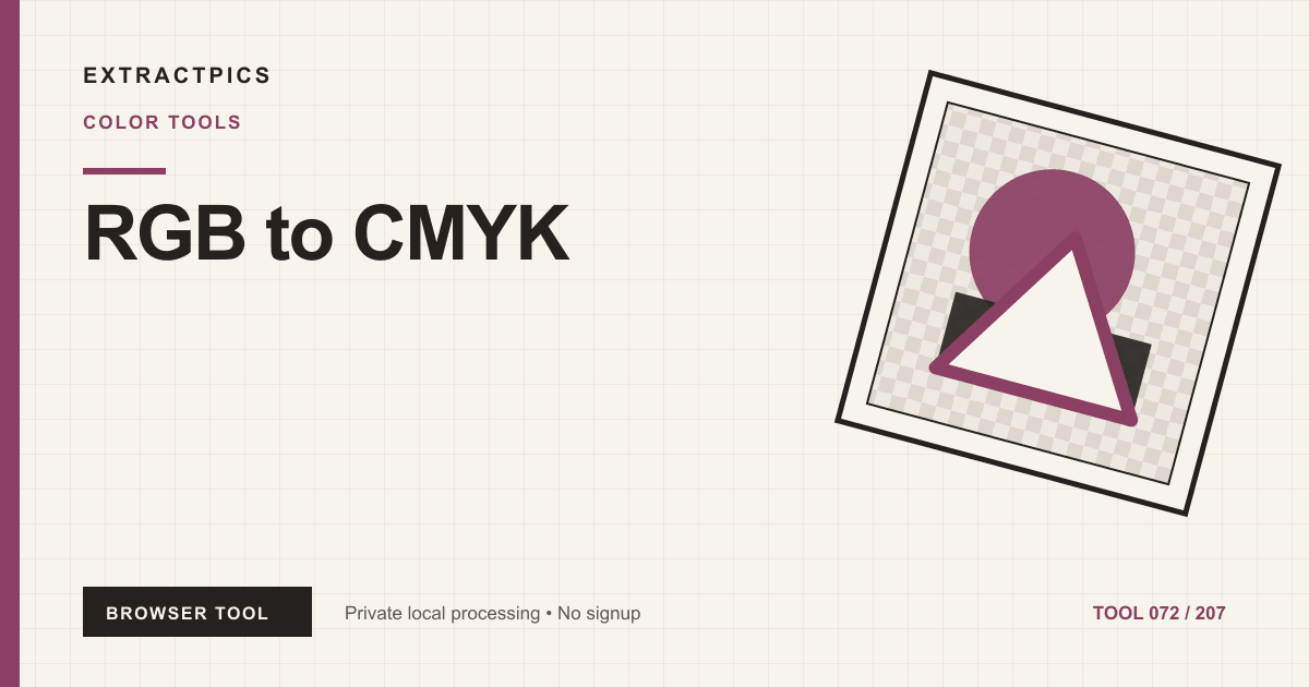 RGB to CMYK online tool preview