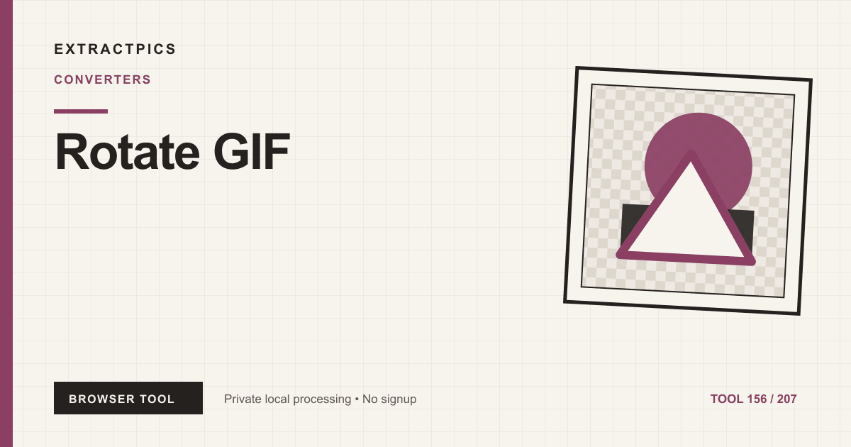 Rotate GIF online tool preview