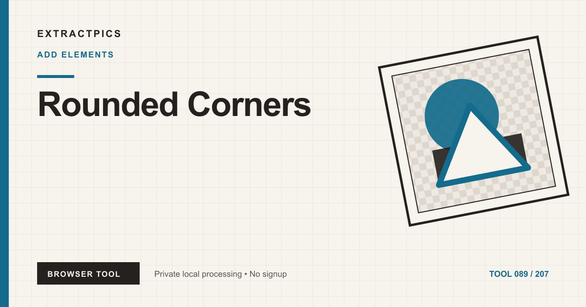 Rounded Corners online tool preview