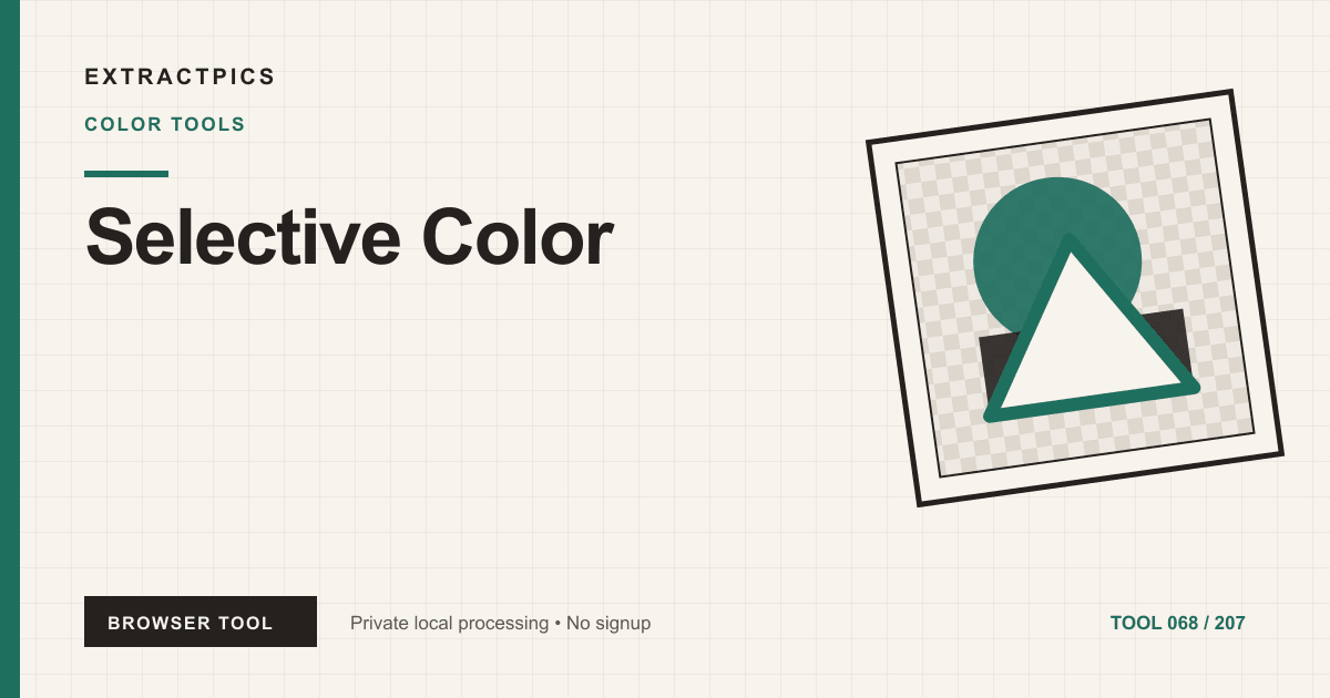 Selective Color online tool preview