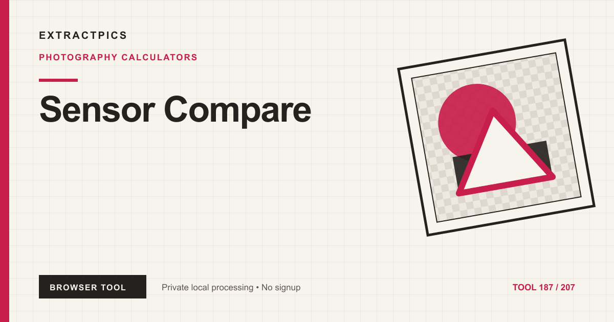 Sensor Compare online tool preview