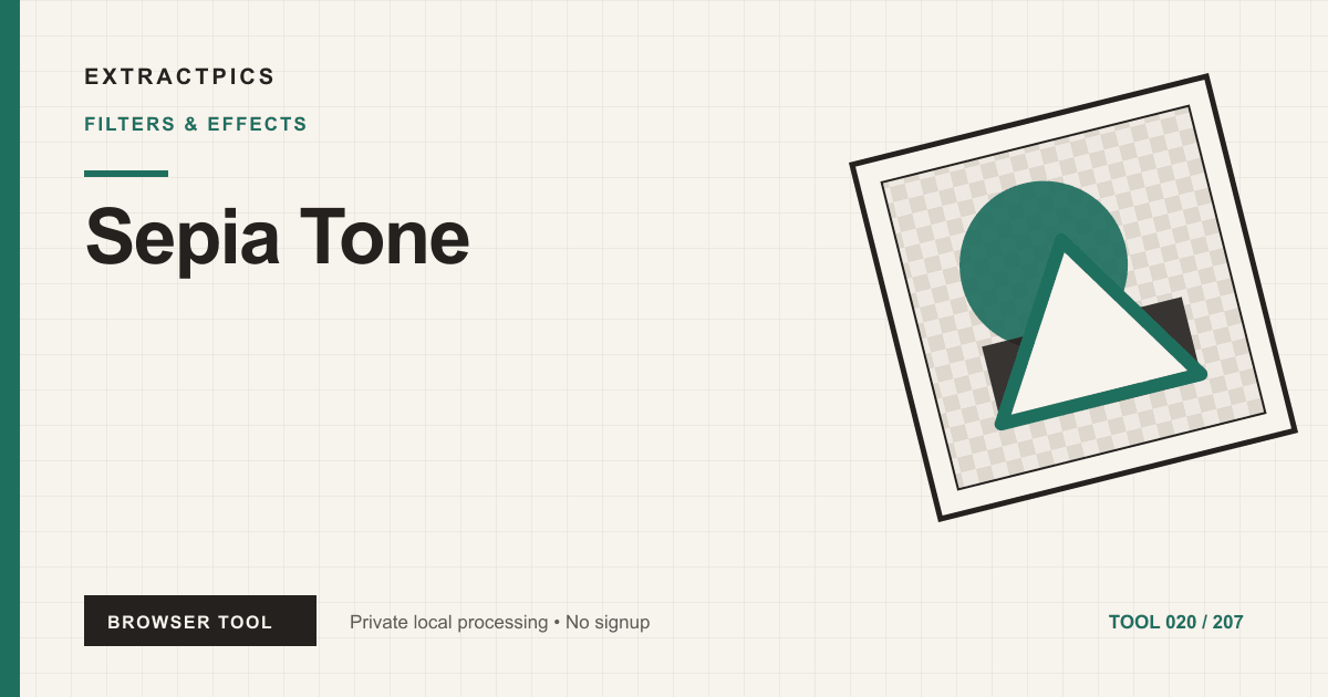 Sepia Tone online tool preview