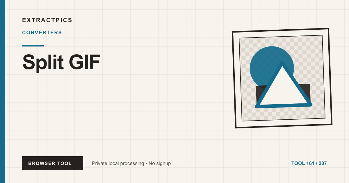 Split GIF online tool preview