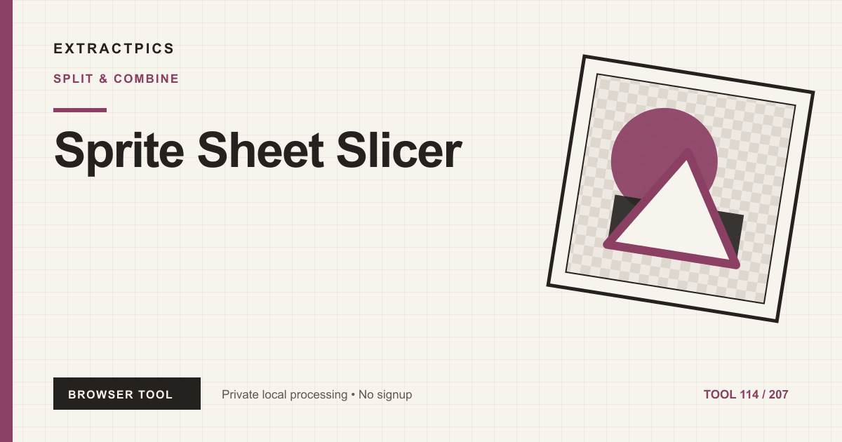 Sprite Sheet Slicer online tool preview