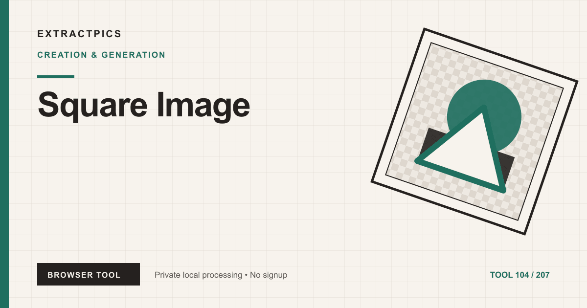 Square Image online tool preview