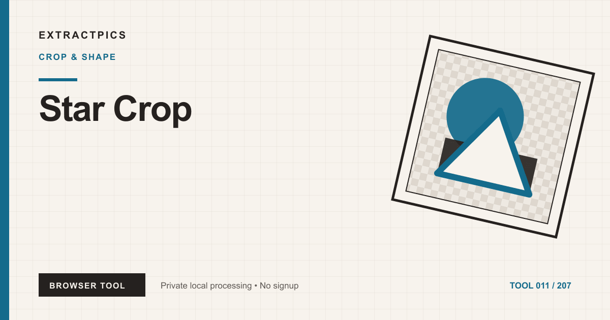 Star Crop online tool preview