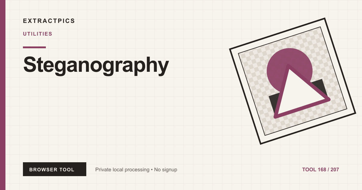 Steganography online tool preview