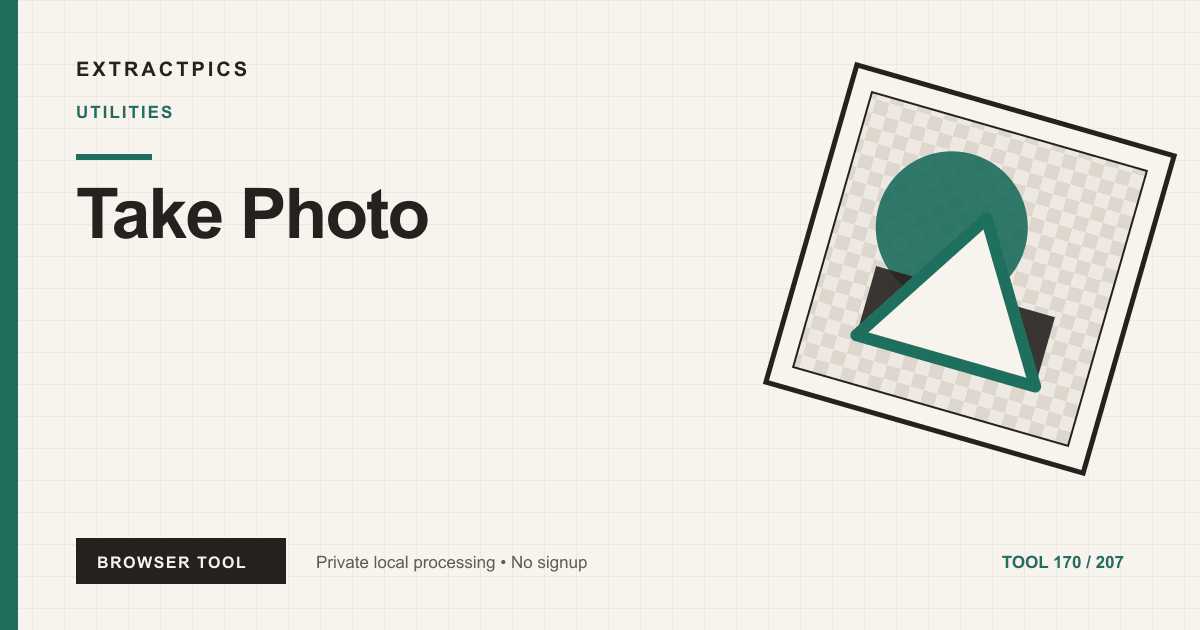 Take Photo online tool preview