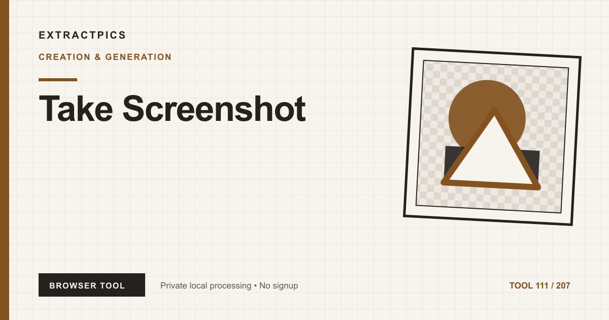 Take Screenshot online tool preview
