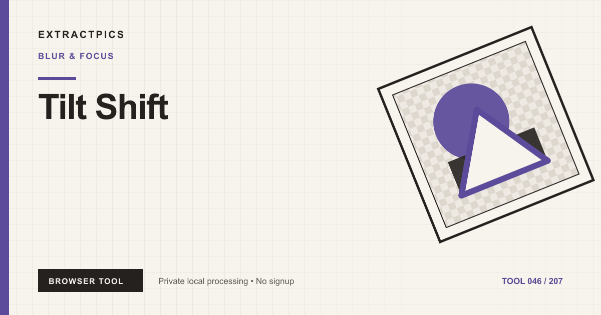 Tilt Shift online tool preview