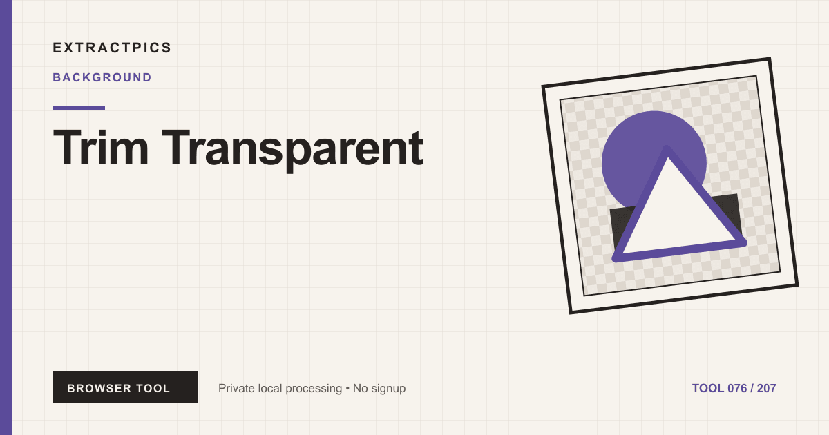 Trim Transparent online tool preview