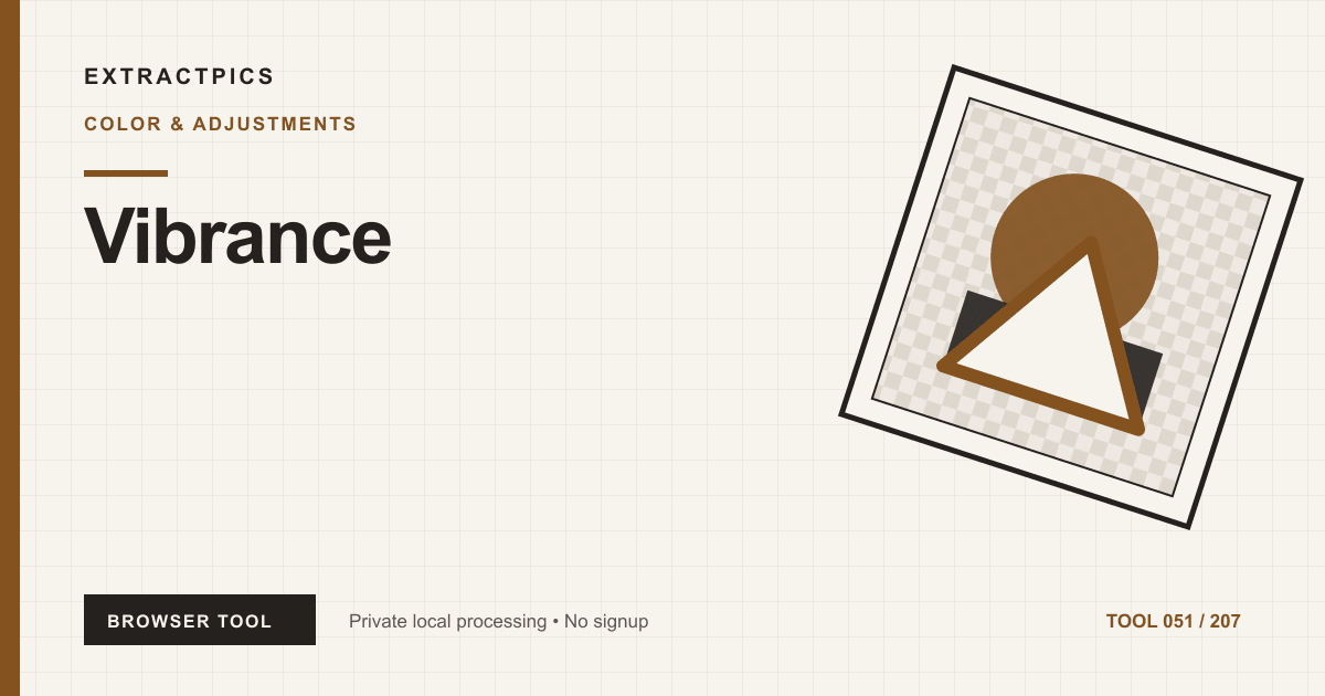 Vibrance online tool preview