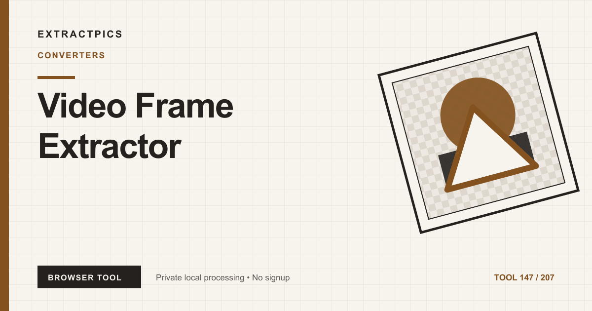 Video Frame Extractor online tool preview