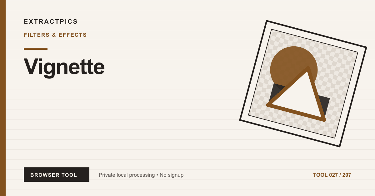 Vignette online tool preview