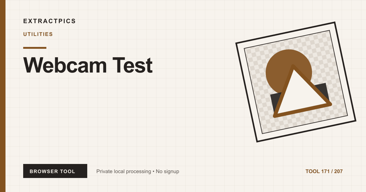 Webcam Test online tool preview