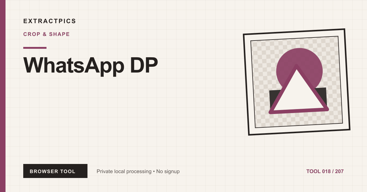 WhatsApp DP online tool preview